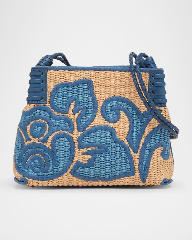 Libra XS Raffia Crossbody Bag